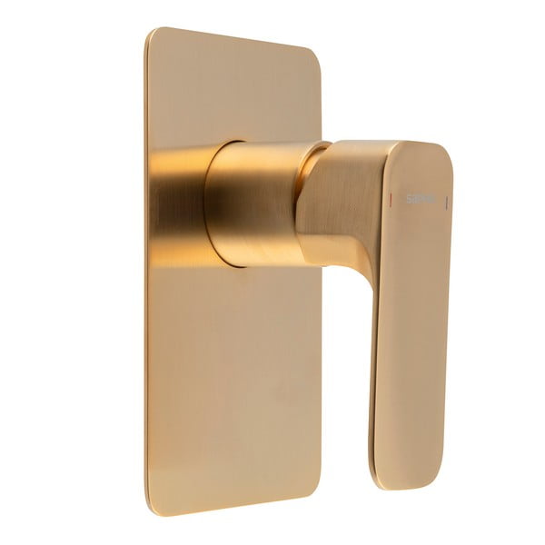 Baterie aurie pentru duș încastrată (1 ieșire) Spy – Sapho