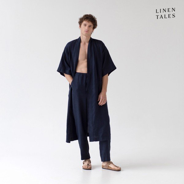 Halat albastru închis S/M din in Summer – Linen Tales-image-4