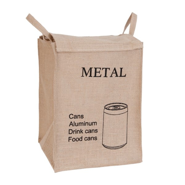 Coș pentru reciclare metal Clayre & Eef 