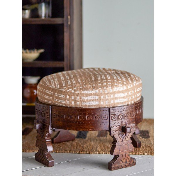 Taburet bej/maro închis Paloma – Bloomingville-image-1