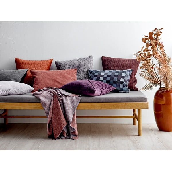 Pernă din bumbac Södahl Elsa, 50 x 50 cm, roșu - portocaliu-image-2