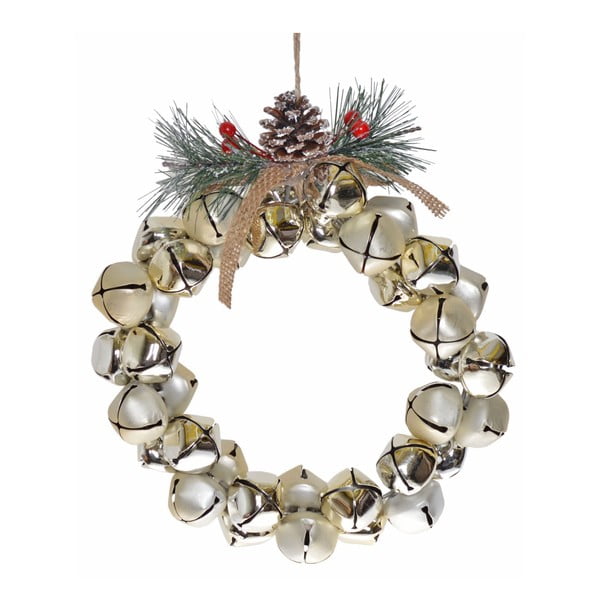 Coroniță suspendată decorativă Ewax Jingle Bells, ⌀ 20 cm