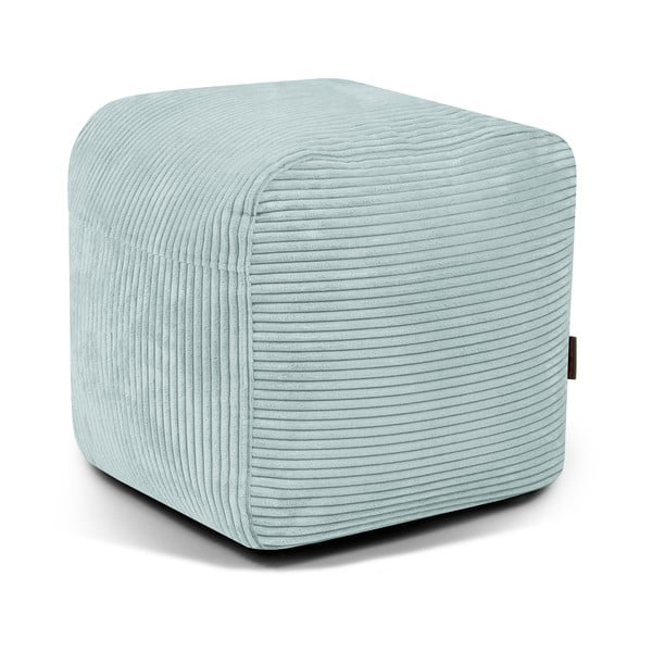 Fotoliu bean bag verde mentă cu tapițerie din catifea reiată Plus 50 Lounge – SLOWDOWN