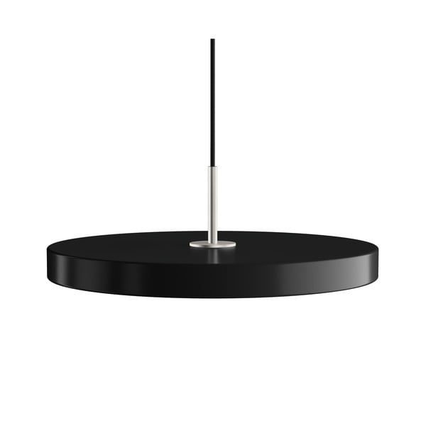Lustră neagră LED cu intensitate reglabilă cu abajur din metal ø 43 cm Asteria Plus Medium – UMAGE