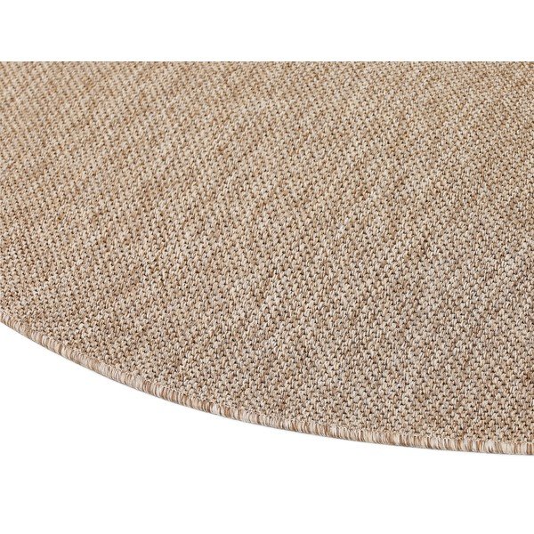 Covor de exterior bej rotund ø 160 cm Vagabond™ - Narma-image-3
