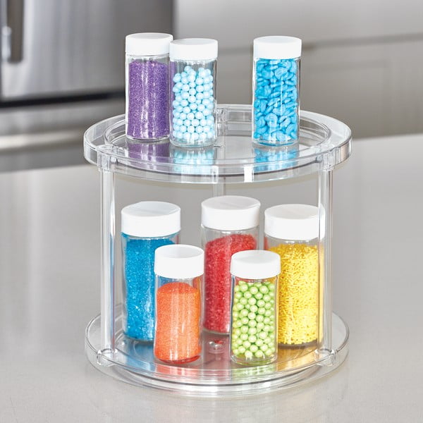 Suport rotativ pentru recipiente cosmetice iDesign The Home Edit, ⌀ 24,1 cm-image-1