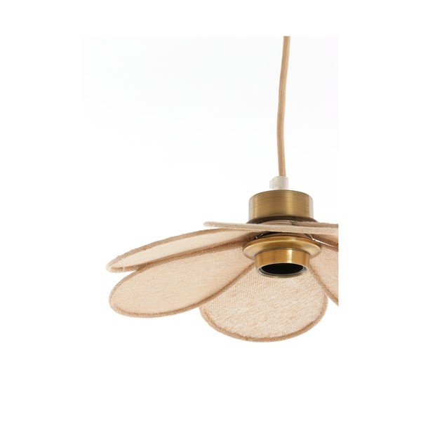 Lustră crem cu abajur textil Fyano – Light & Living-image-4