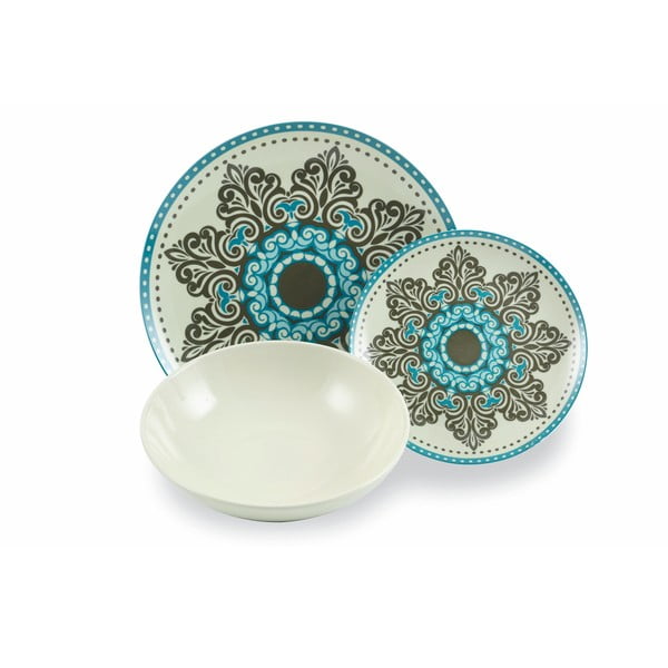 Serviciu de masă 18 buc. din porțelan/gresie Cala Jondal – VDE Tivoli 1996-image-2