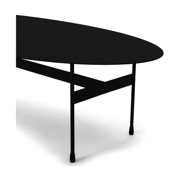 Măsuță de cafea neagră din metal 39x120 cm Mira – Spinder Design-image-2
