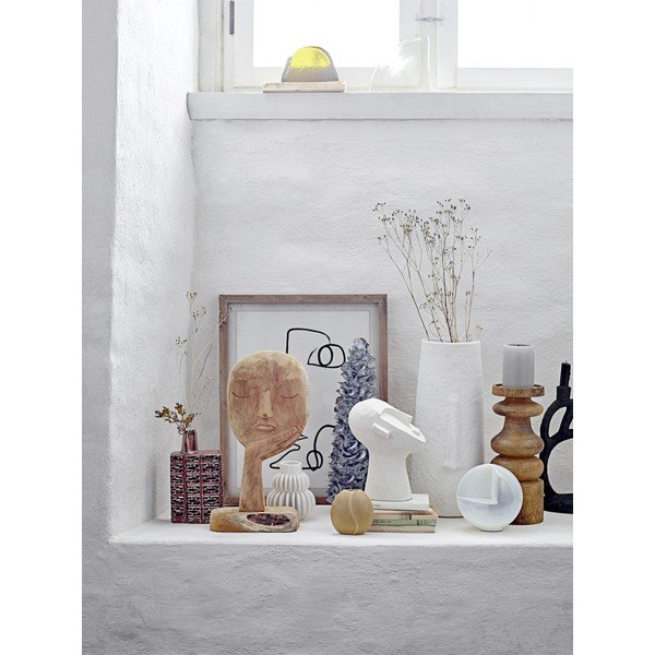 Decorațiune Bloomingville Head, alb-image-1