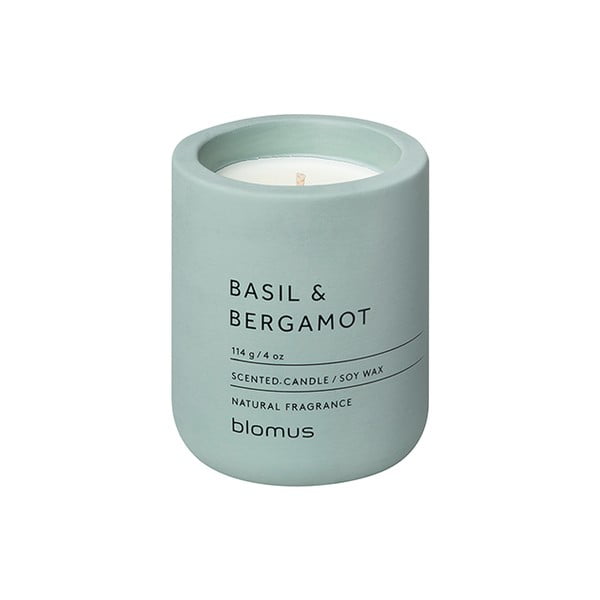 Lumânare parfumată din ceară de soia timp de ardere 24 h Fraga: Basil & Bergamot – Blomus
