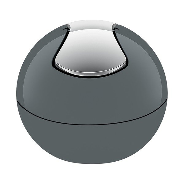 Coș de gunoi gri închis din plastic 1 l   Bowl – Spirella