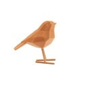 Statuetă decorativă PT LIVING Bird, înălțime 13,5 cm, maro