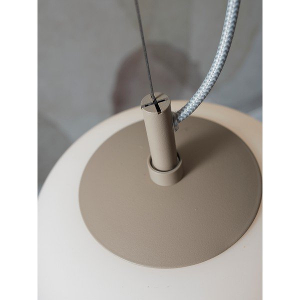 Lustră crem cu abajur din sticlă ø 25 cm Sapporo – it's about RoMi-image-4