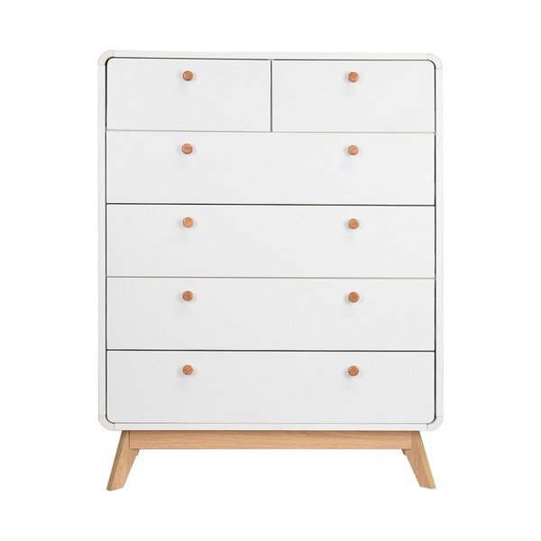 Comodă albă înaltă 81x104 cm Caitlin – Støraa-image-1