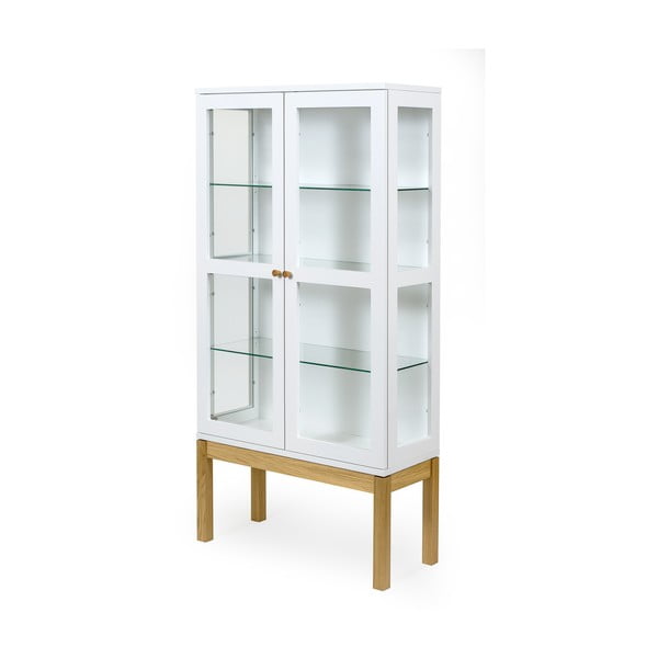 Bibliotecă/ vitrină Woodman AbbeyWood, alb-image-4