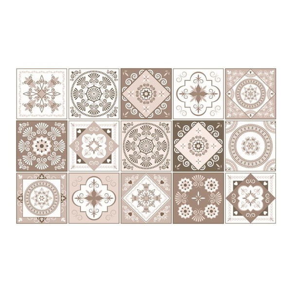 Set 15 autocolante de perete Ambiance Ezeiza, 15 x 15 cm-image-2