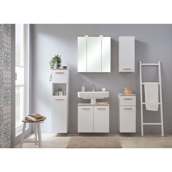 Dulap de baie suspendat alb 30x72 cm Set 923 - Pelipal-image-4