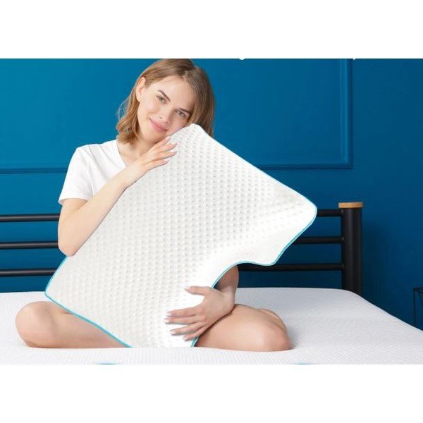 Pernă anatomică cu umplutură de spumă cu memorie 40x58 cm – Mila Home-image-1