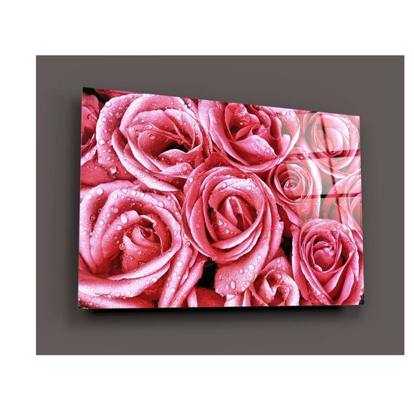 Tablou din sticlă Insigne Pink Roses-image-3