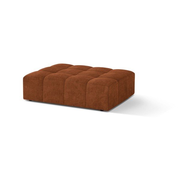 Taburet teracotă cu tapițerie din chenille Chicago – Cosmopolitan Design-image-1