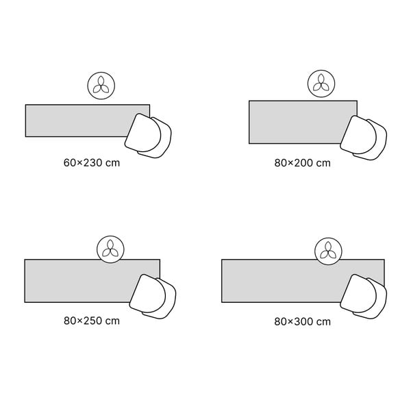 Covor tip traversă albastru lavabil 80x300 cm Abstract Colors Blue – Vitaus-image-3