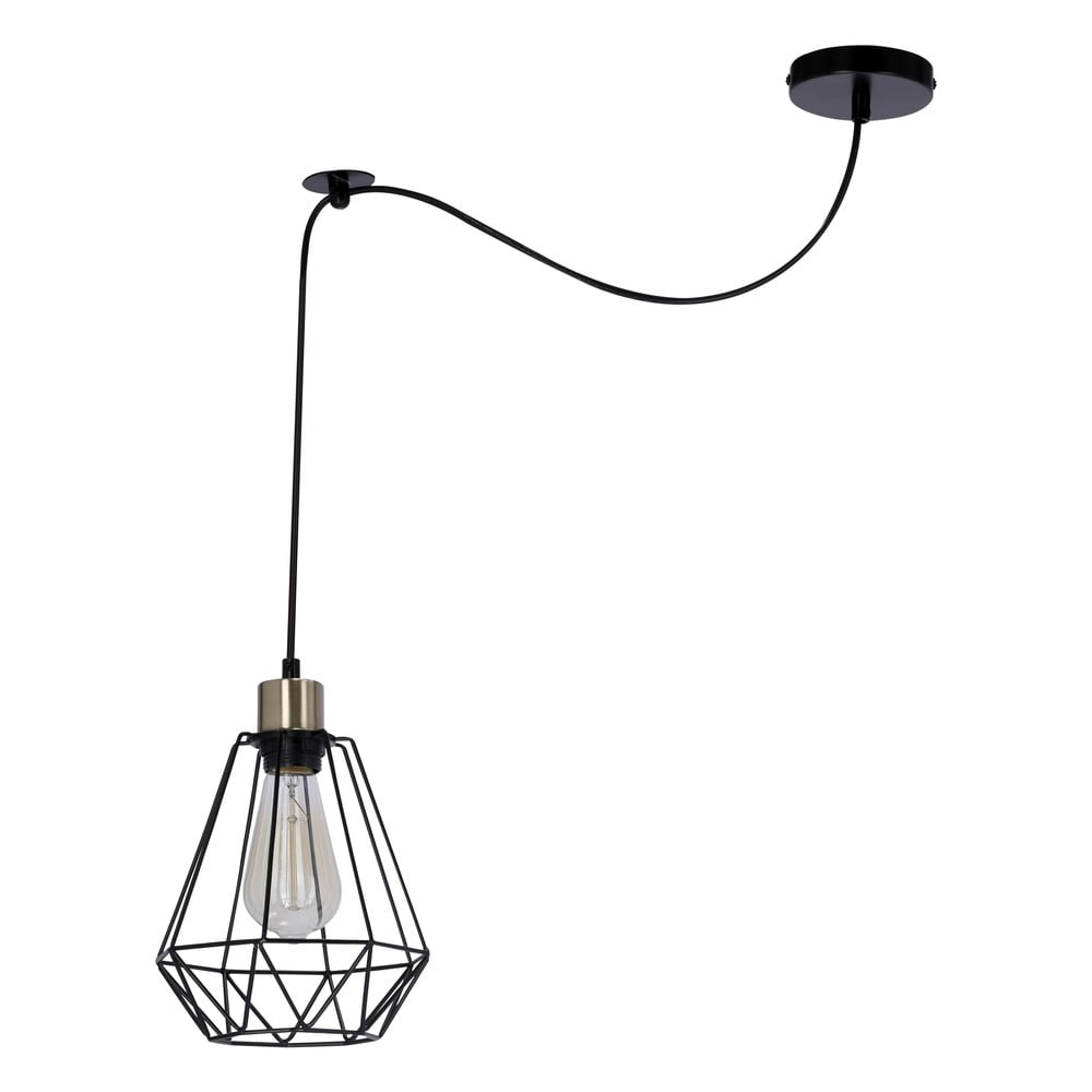 Lustră neagră din metal 100x19 cm Primo – Candellux Lighting