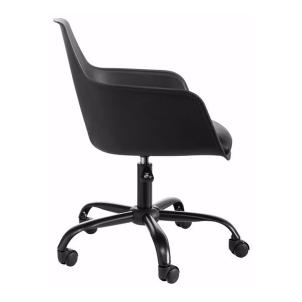  Scaun de birou reglabil Støraa Leslie, negru-image-1