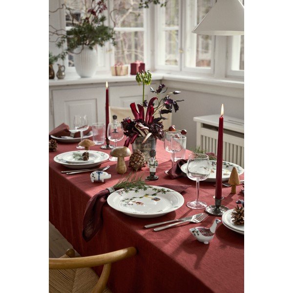 Farfurie albă din porțelan ø 27 cm  cu model de Crăciun Hammershøi Christmas – Kähler Design-image-2
