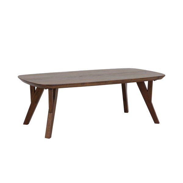 Măsuță de cafea în culoare naturală închisă din lemn de acacia 65x120 cm Quenza – Light & Living