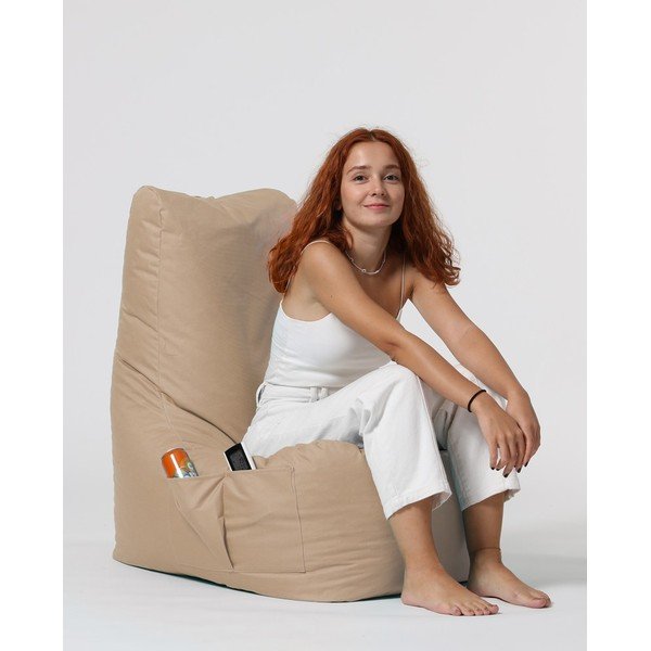 Beanbag pentru grădină bej Diamond XXL – Floriane Garden-image-3