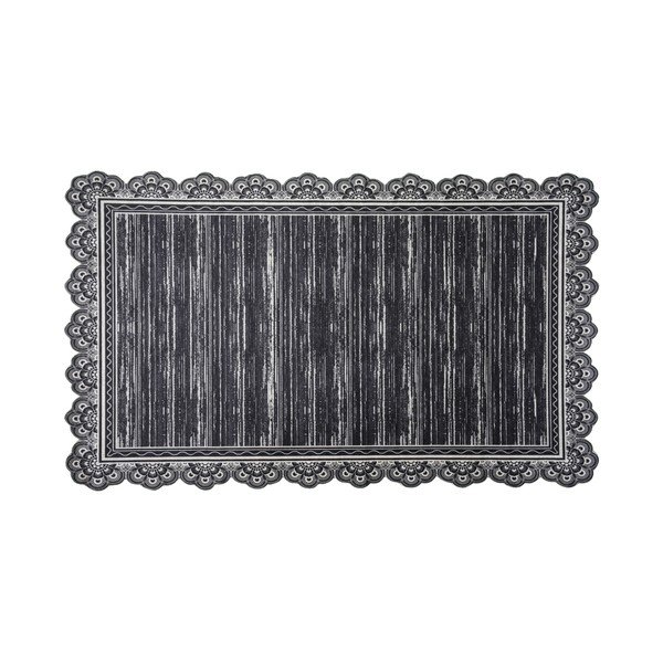 Covor rezistent Vitaus Siyah, 80 x 150 cm, gri - alb-image-1