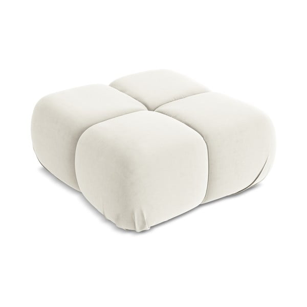 Taburet modular alb cu tapițerie din catifea Lokua – Makamii-image-2