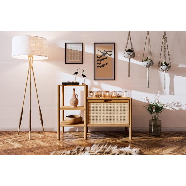 Bibliotecă din lemn de stejar 115x86 cm Pola – The Beds-image-4