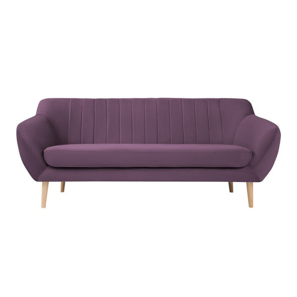 Canapea cu tapițerie din catifea Mazzini Sofas Sardaigne, 188 cm, violet