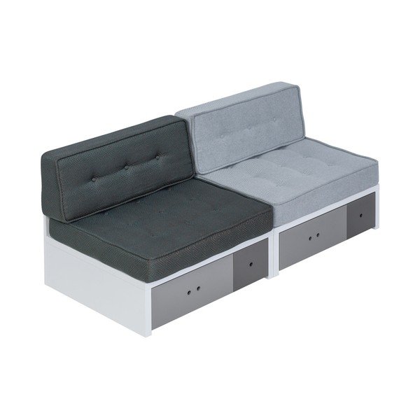 Pernă de șezut pentru modul canapea Vox Custom, albastru gri-image-3