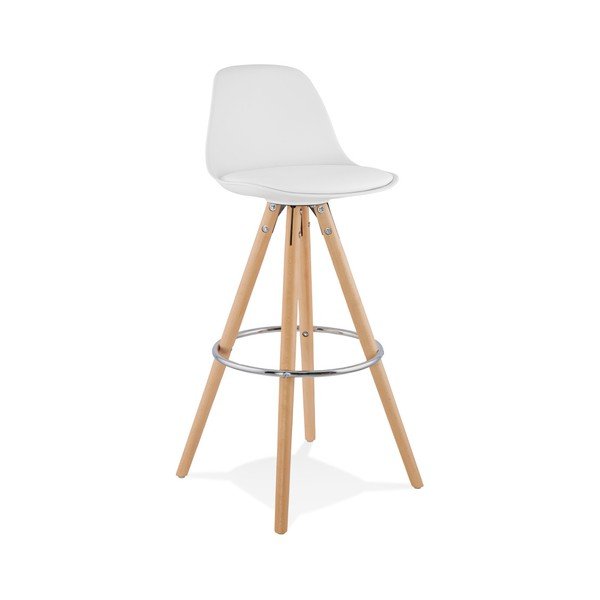 Scaun de bar Kokoon Anau, înălțime 74 cm, alb