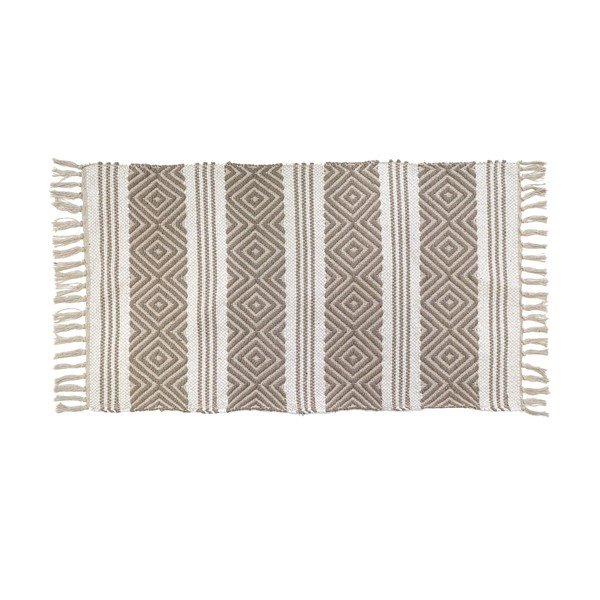 Covor în culoare naturală lavabil din amestec de bumbac 50x80 cm Murano – douceur d'intérieur