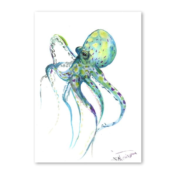 Poster de artă, Octopus, autor Suren Nersisyan, 30 x 21 cm