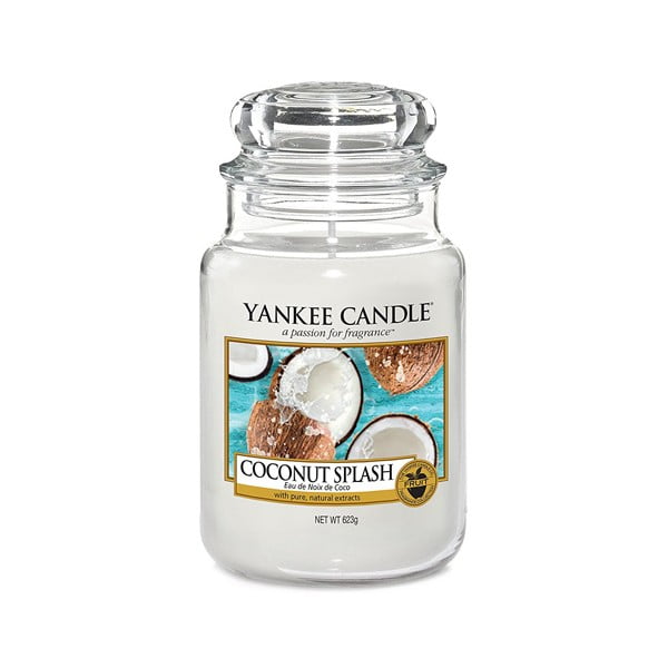 Lumânare parfumată Yankee Candle Coconut Splash, timp de ardere 110 h