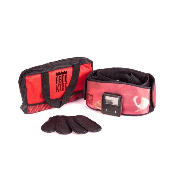 Centură de electrostimulare musculară InnovaGoods Abdo King, roșu-image-3