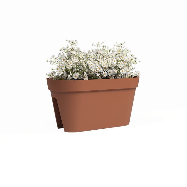 Jardinieră pentru balustradă din plastic reciclat de agățat / de perete 60 cm Capri – Artevasi-image-2