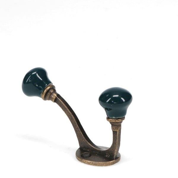 Cuier de perete albastru închis din metal 3 cm – Rex London-image-3