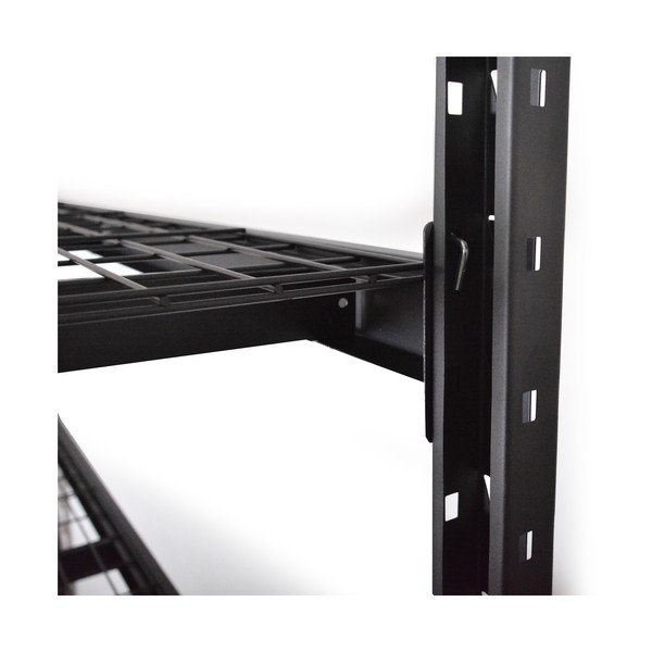 Etajeră de depozitare neagră din metal 196x183 cm – Rojaplast-image-2