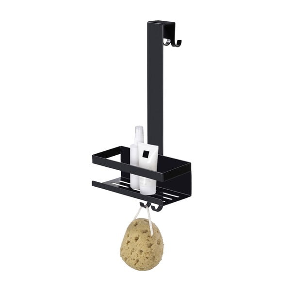 Raft pentru baie negru de agățat din oțel inoxidabil Bribano – Wenko-image-2