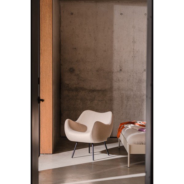 Fotoliu bej cu tapițerie din lână RM58 – noo.ma-image-1