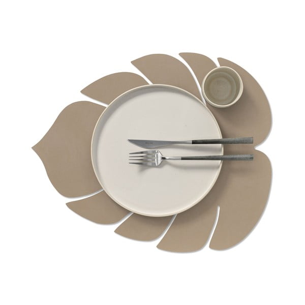 Suport pentru farfurii din piele ecologică 35x42 cm Monstera Leaf Nupo – LIND DNA-image-1