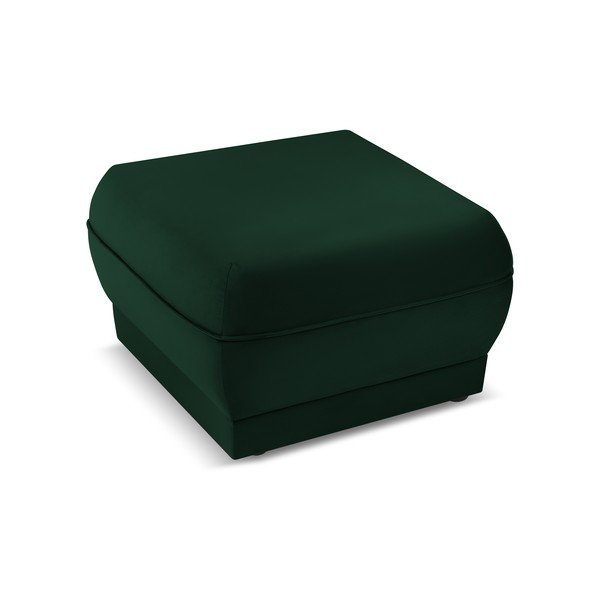 Taburet verde cu tapițerie din catifea Lando – Micadoni Home-image-3