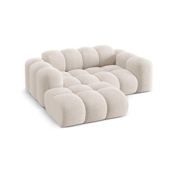 Colțar crem cu tapițerie din chenille (cu colț pe partea stângă/cu șezlong) Treno – Cosmopolitan Design-image-2