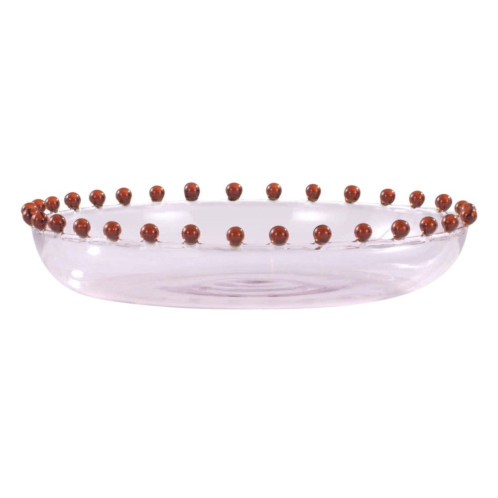Bol roșu/roz din sticlă ø 20 cm Viola – Jotex